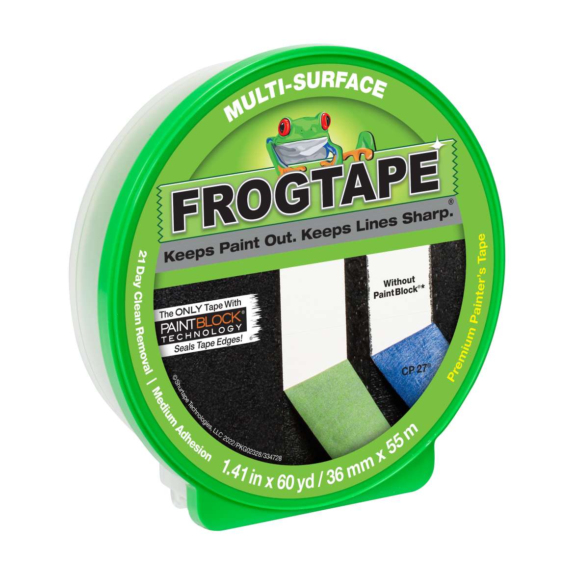 Shurtape Frog Tape 325 Pink Masking Tape - 12 mm Width x 55 m Length