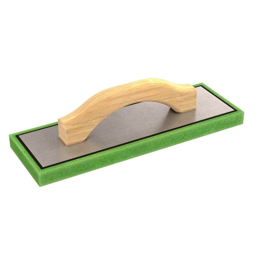 Bon Tool 83-102 Green Foam Float - 4 x 12 x 3/4 Wood Handle