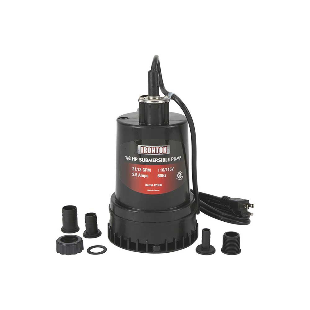 Ironton Submersible Pump 1268 Gpm Sub Pump 18 Hp 1 In Port Diamond Tool Store 0039