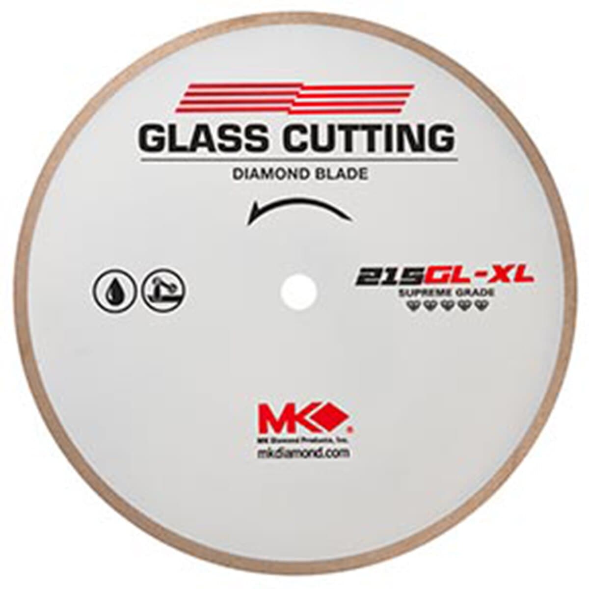 MK-215GL-XL Glass Blade | Supreme Metal Bond Blade for Glass