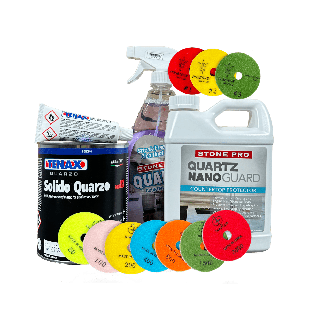 Shop Best Diamond Wet Polishing Pads, 5in for Concrete Countertops