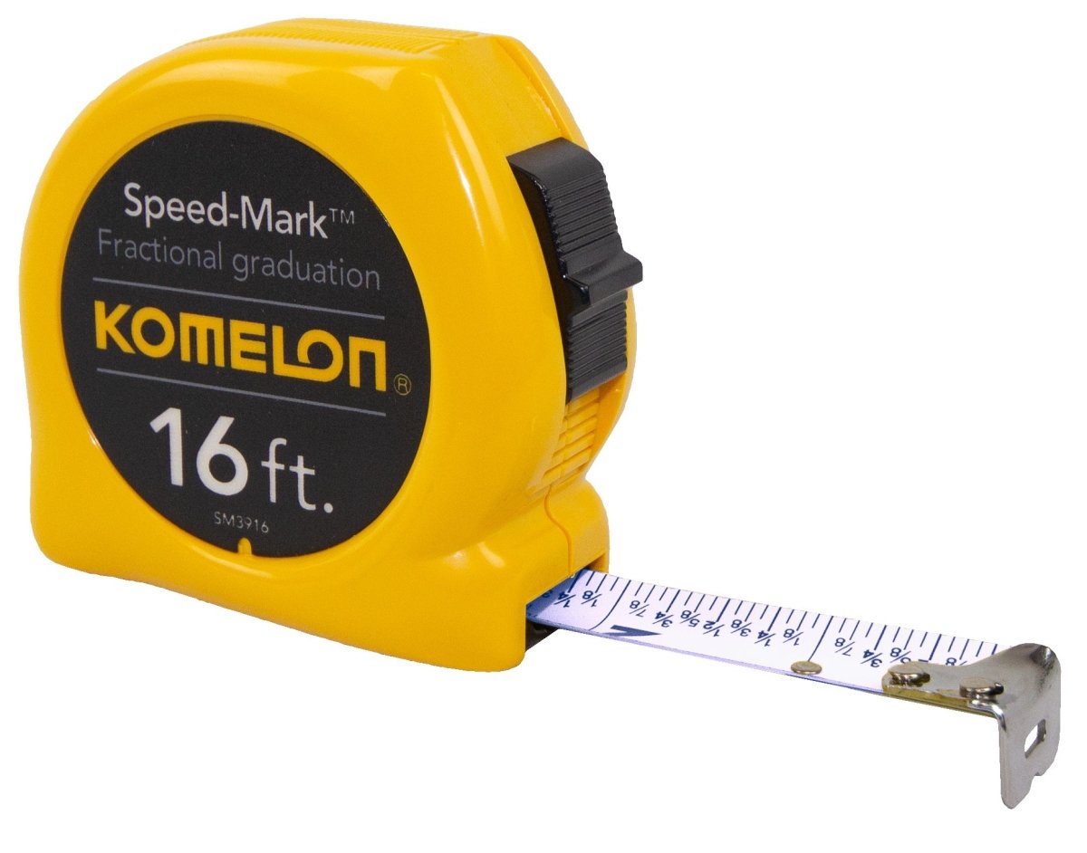 Komelon SS116 Tape Measure Stainless Steel 16 ft