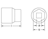 15-Piece Kit - Regular Sockets, 6-Point, 1/4" Drive - CS Unitec