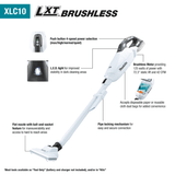 18V LXT® Lithium‑ion Brushless Compact Cordless 3‑Speed Compact Vacuum, w/ Push Button and Dust Bag XLC05ZWX4