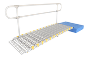 26" Wide Modular Ramp System with Loop End Handrails - Roll - A - Ramp