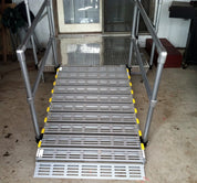 26" Wide Modular Ramp System without Handrails - Roll - A - Ramp