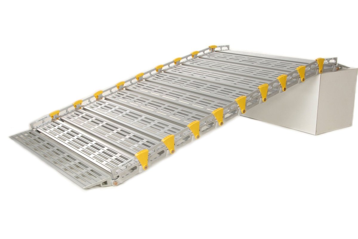 36" Wide Modular Ramp System without Handrails - Roll - A - Ramp