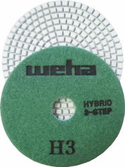 4" Weha 3 Step Hybrid Diamond Polishing Pad Set of 3 13350SET