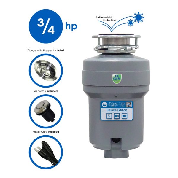 Tyvora .75 hp Garbage Disposal Universal Fit