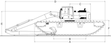 Amphibious Excavator Undercarriage - AM300 - 2 - EIK Solutions
