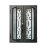 Athena Double Doors - Custom Iron Door Pros