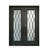 Athena Double Doors - Custom Iron Door Pros