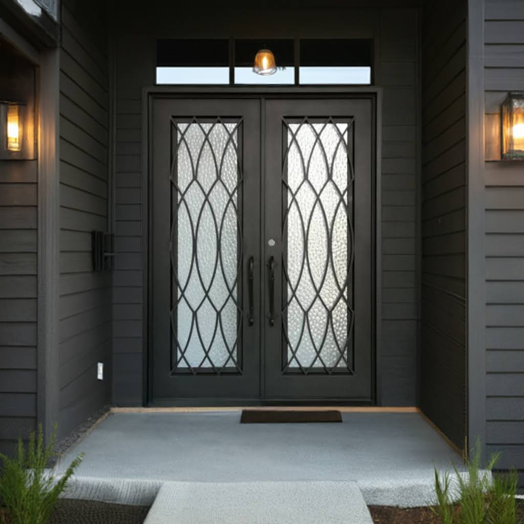 Athena Double Doors - Custom Iron Door Pros