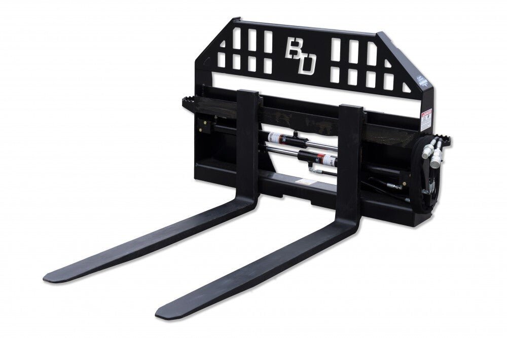 Blue Diamond® Hydraulic-Adjusting Pallet Forks - Blue Diamond Attachments