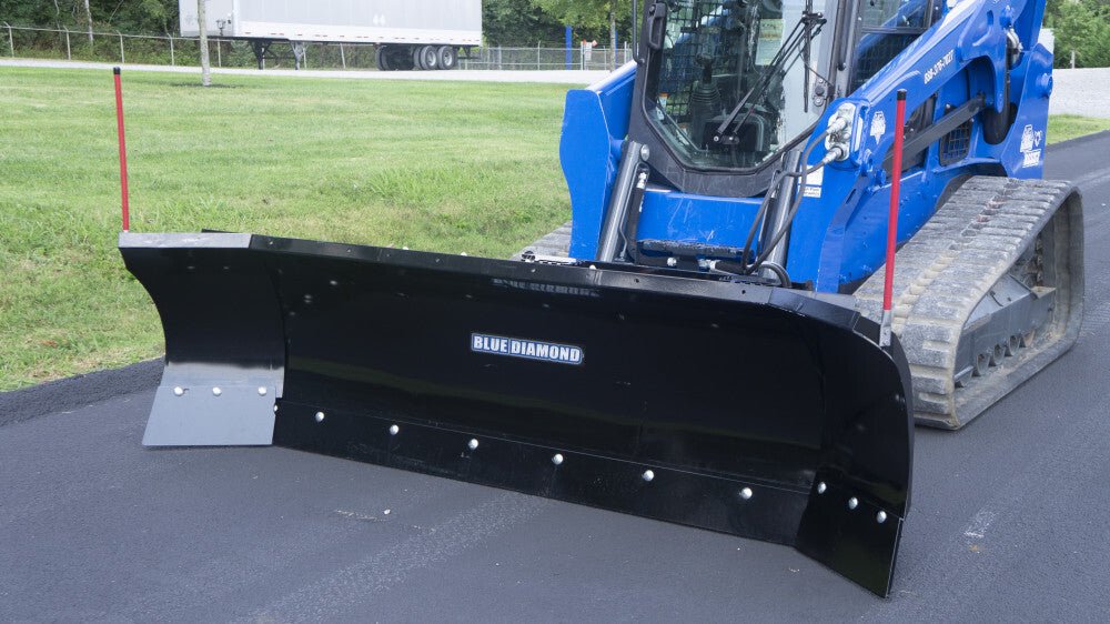 Blue Diamond® Skid Steer Autowing Snow Plow - Blue Diamond Attachments