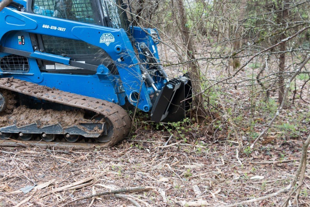 Blue Diamond® Skid Steer Tree Grubber Attachment - Blue Diamond Attachments