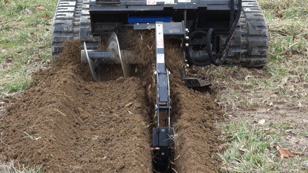 Blue Diamond® Skid Steer Trencher - Blue Diamond Attachments