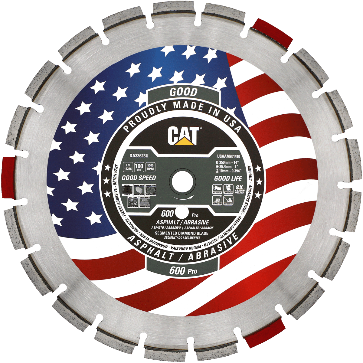 Cat® 600 Pro Diamond Blade for Abrasive Materials - Cat Diamond Tools