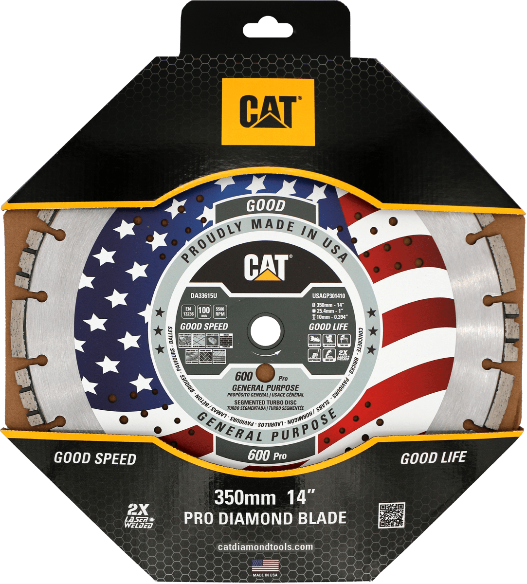 Cat® 600 Pro Diamond Blade (Free Shipping) - General Purpose 10mm Segment Cat Diamond Tools