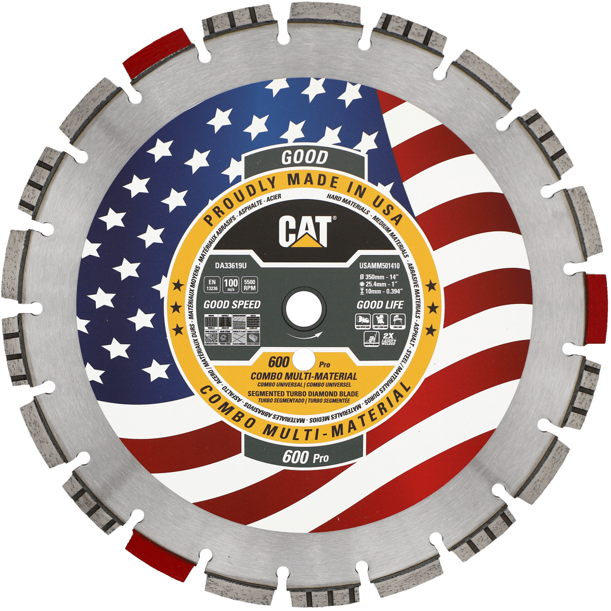 Cat 600 Pro Multi Materials Diamond Blade - Cat Diamond Tools