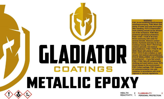 Gladiator Metallic Epoxy - 3 Gallon Kit 2647 - 5638