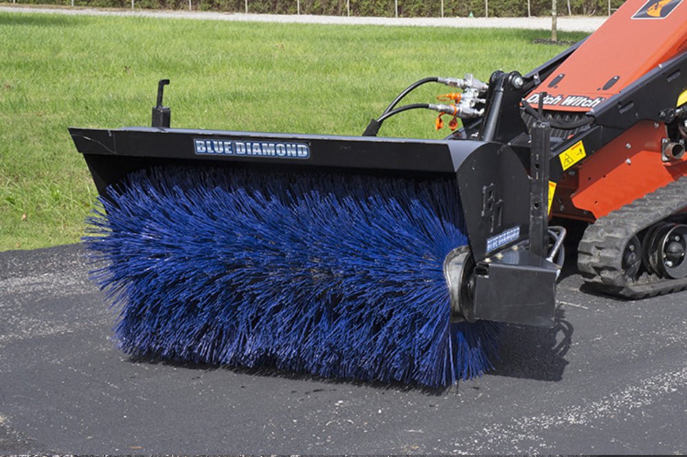 Mini Angle Broom – Heavy Duty Series 2 - Blue Diamond Attachments