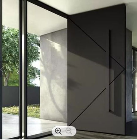 Morpheus Metal Pivot Door - Custom Iron Door Pros