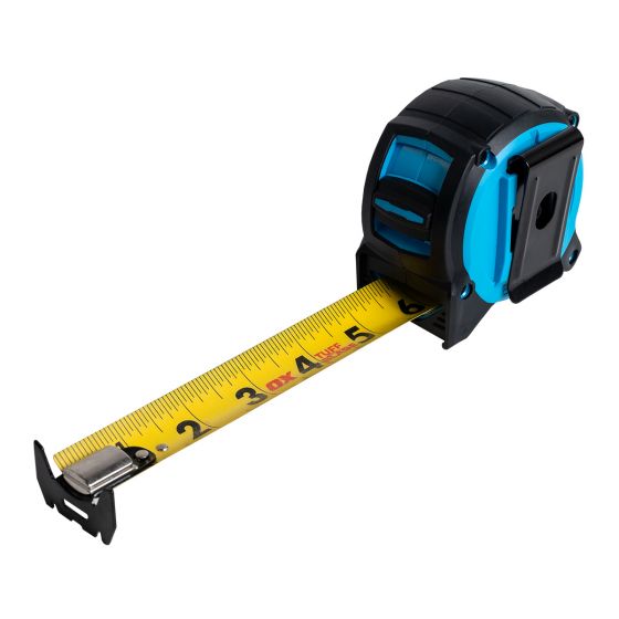 OX Pro 35-Foot Tuff Blade Tape Measure - Magnetic Dual Hook & 1 1/4" Wide Blade Ox Tools