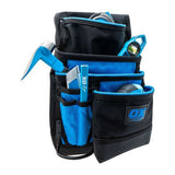 OX Pro Dynamic Nylon 7 Pocket Pouch with Hammer Holder - Ox Tools