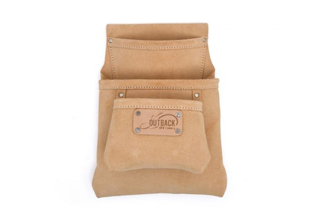 OX Tradesman Suede 3 Pocket Fastener Bag - Ox Tools