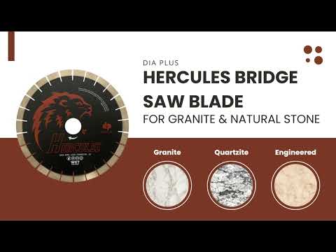 Dia Plus Hercules Bridge Saw Blade for Granite and Natural Stone