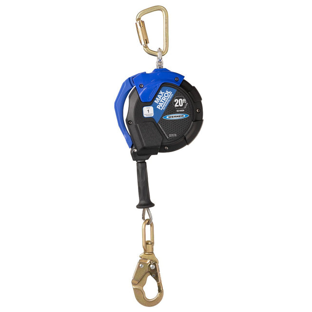 R410020 20FT Max Patrol Self-Retracting Lifeline, Galvanized Cable - Werner