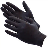 ShuBee Black Gauntlet Silver Edition Black Nitrile Gloves D SB NGB PF XL