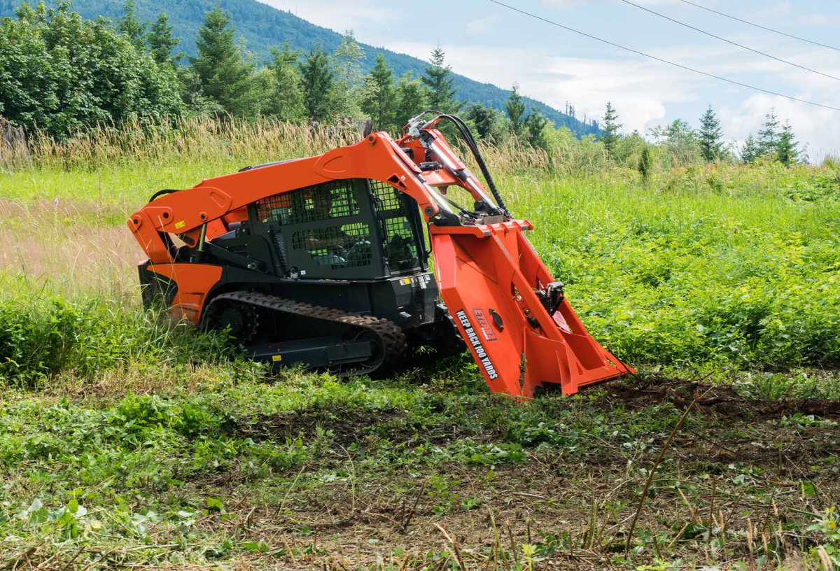 Typhoon 74” Skid Steer Clearing Mower Attachment - Eterra