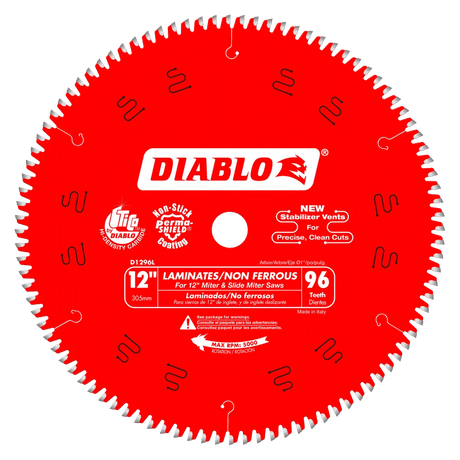 12 in. x 96 Tooth Laminate / Aluminum Saw Blade - 4 per Order - Diamond Tool Store