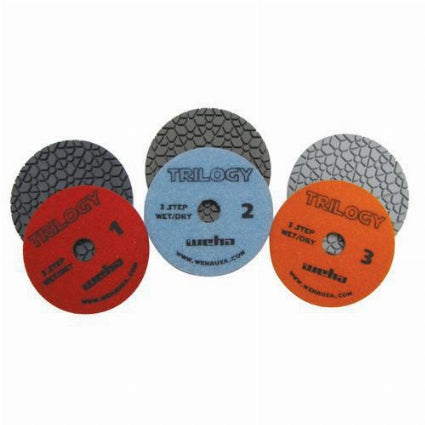 Weha Trilogy 3 Step Diamond Polishing Pads | Set