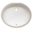 17×14 Porcelain Undermount Oval Lavatory Sink - Dakota Sinks