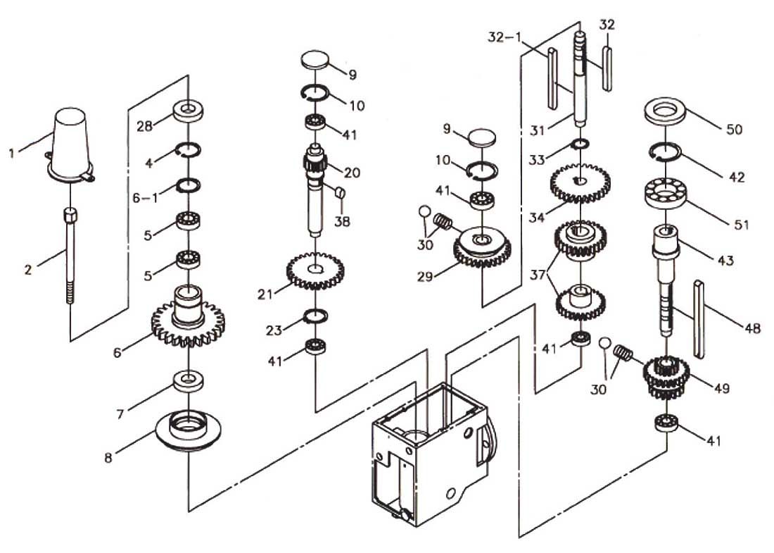 20" Geared Head Tapping Drill Press with Power Downfeed - 230V | GHD-20PFT - Diamond Tool Store