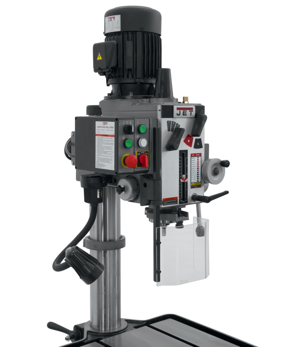 20" Geared Head Tapping Drill Press with Power Downfeed - 230V | GHD-20PFT - Diamond Tool Store