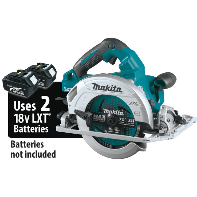 36V (18V X2) LXT® Brushless 7‑1/4” Circular Saw with Guide Rail Compatible Base - Diamond Tool Store