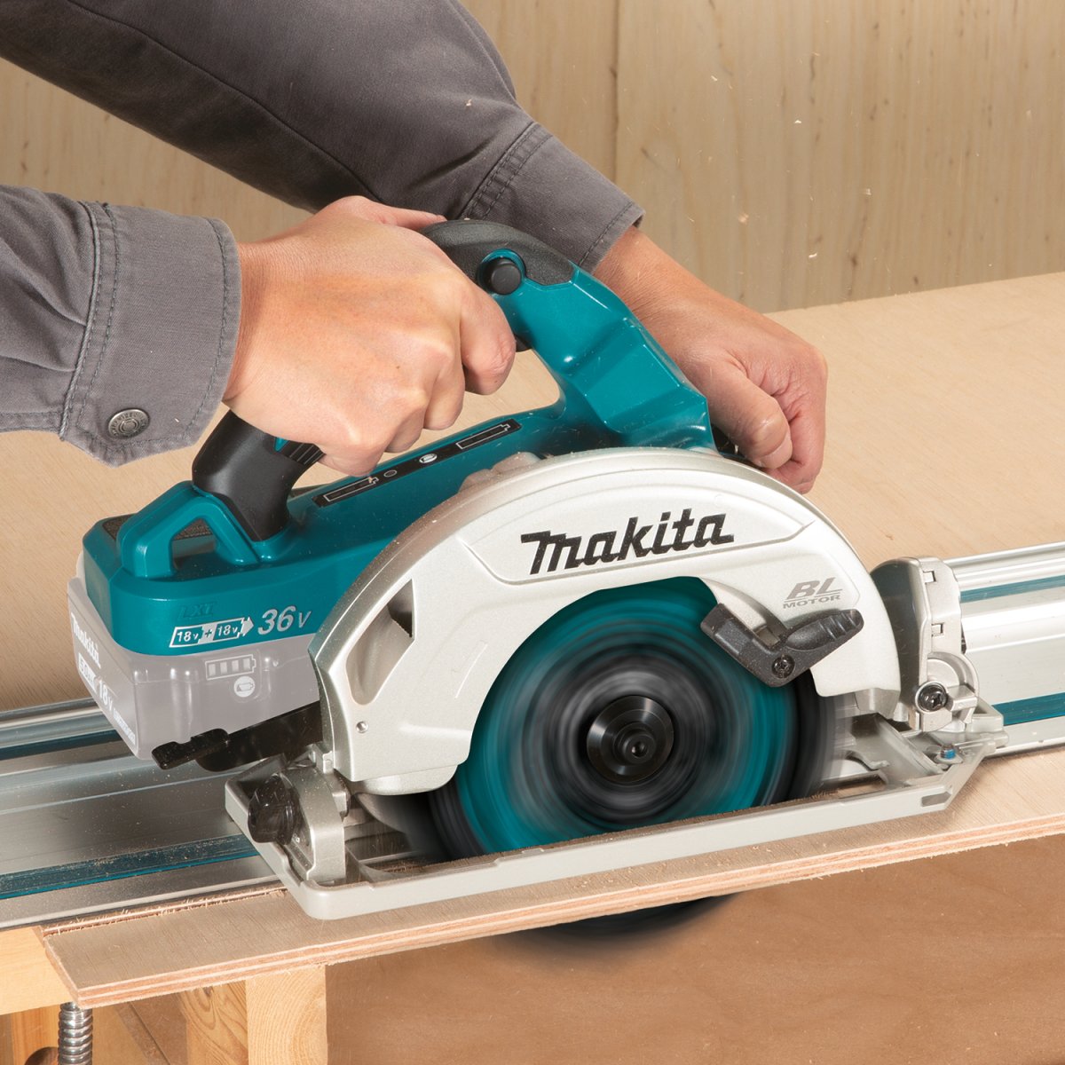 36V LXT Brushless 7 1 4 Circular Saw with Guide Rail Compatible Base Diamond Tool Store