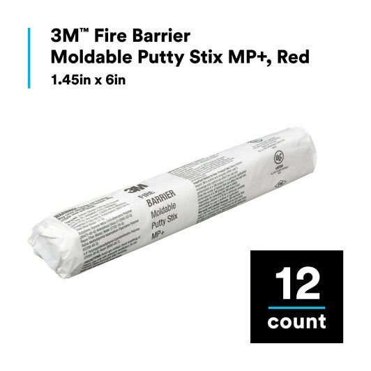 3M™ Fire Barrier Moldable Putty Pads MPP+, 4 in x 8 in, 10/pack