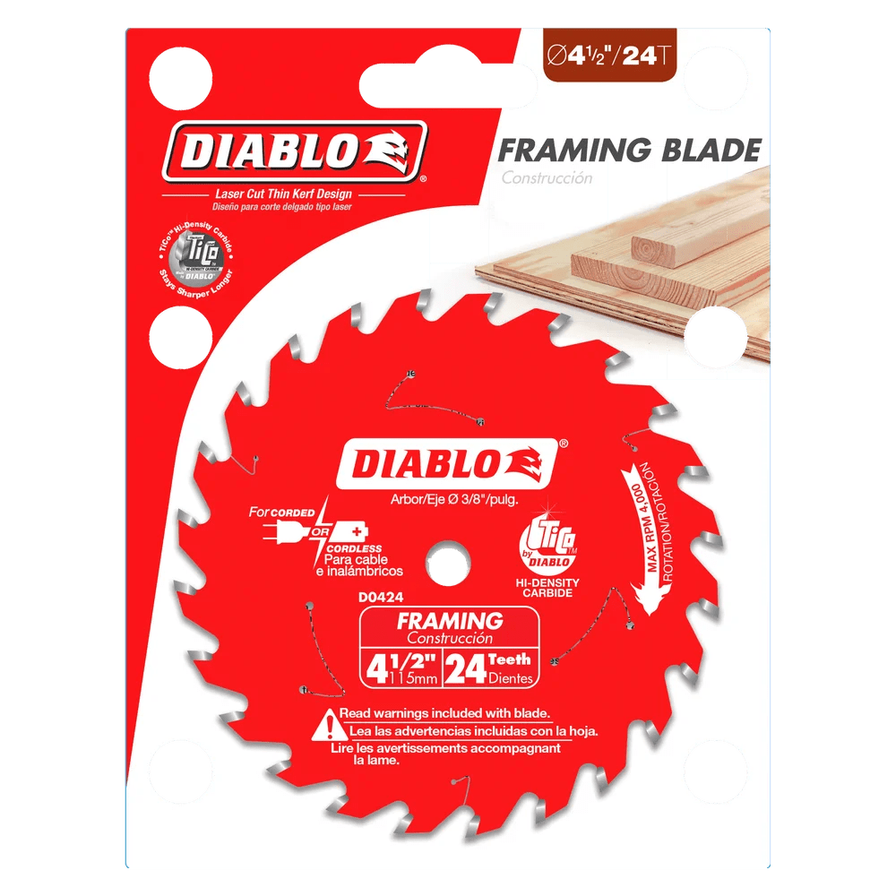 4-1/2 in. x 24 Tooth Framing Trim Saw Blade - 20 per Order - Diamond Tool Store