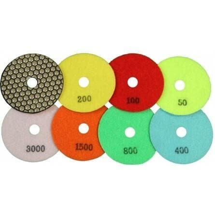 4" Premium Dry Polishing Pads - Diamond Tool Store