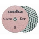 4" Weha 5 Step Dry Diamond Polishing Pads - Diamond Tool Store