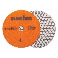 4" Weha 5 Step Dry Diamond Polishing Pads - Diamond Tool Store