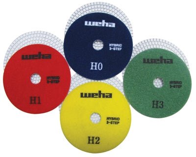 5" Weha Hybrid Diamond Polishing Pad Set of 4 - Weha