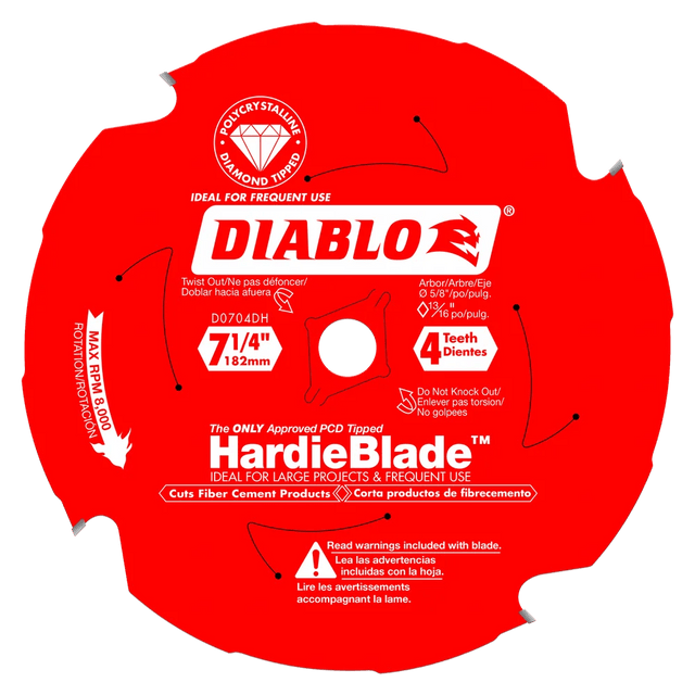 7-1/4 in. x 4 Tooth Fiber Cement - 6 per Order - Diamond Tool Store