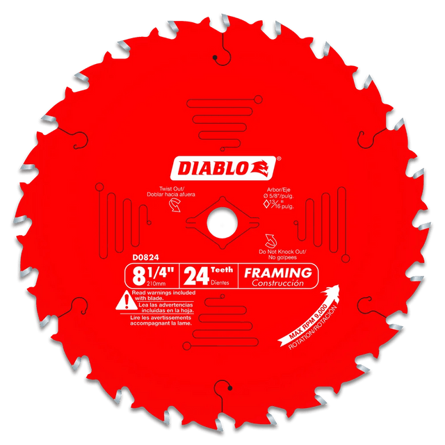 8-1/4 in. x 24 Tooth Framing Saw Blade - 15 per Order - Diamond Tool Store