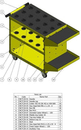 Aardwolf CNC Tooling Cart 30 - Diamond Tool Store